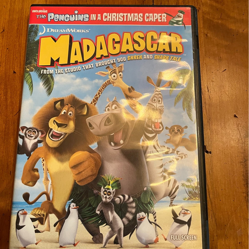 NWOT Kids DVD Madagascar Full Screen